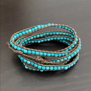 CHAN LUU TURQUOISE WRAP BRACELET